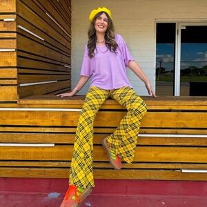 Yellow Plaid Pants